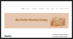 Desktop Screenshot of barharborhistorical.org